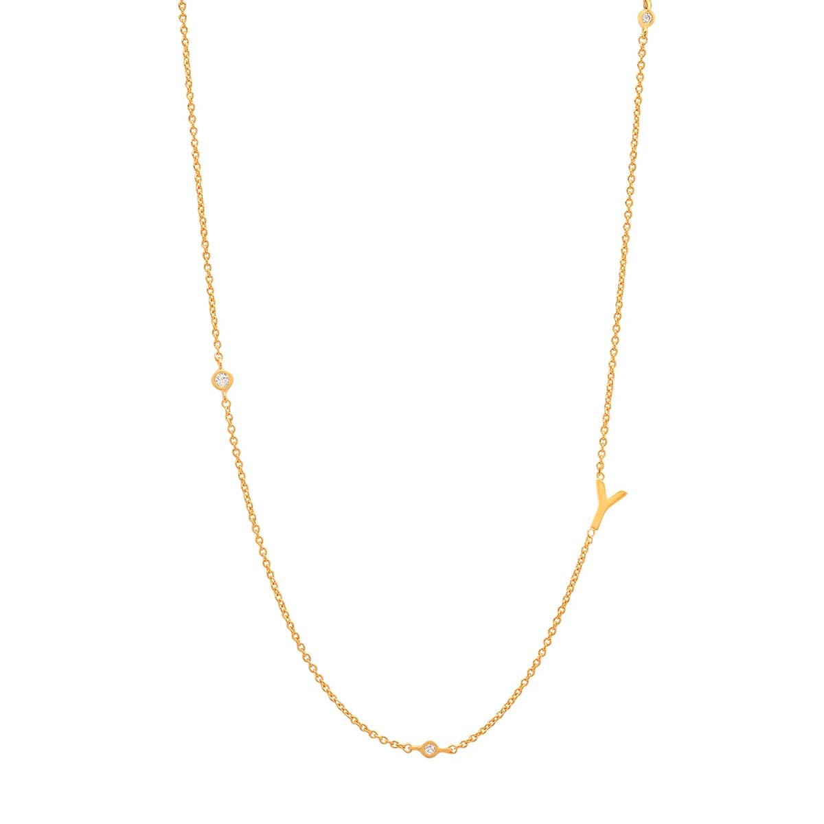 Buy Tai Sideways Initial Necklace Online for Women | Free 3-Hour Delivery in Dubai | Boom & Mellow UAE