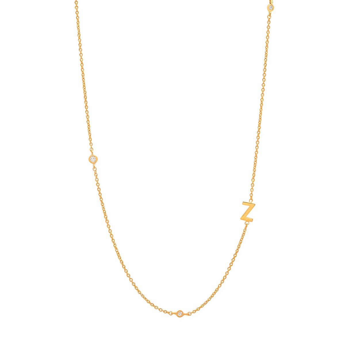 Buy Tai Sideways Initial Necklace Online for Women | Free 3-Hour Delivery in Dubai | Boom & Mellow UAE