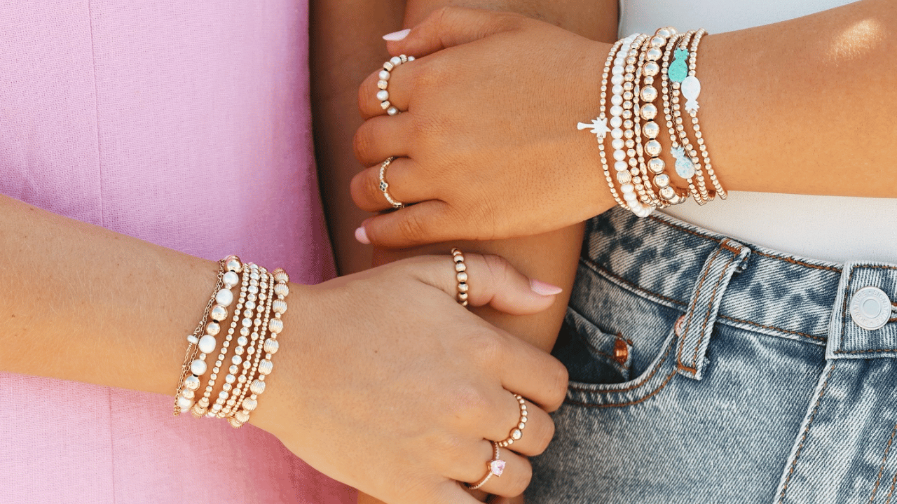 Bara Boheme Gold Beaded Bracelets & Summer Jewelry | Boom & Mellow