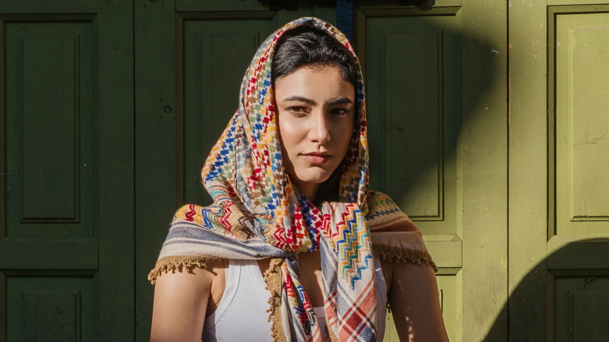 SEP Jordanian Hand-Embroidered Keffiyeh Scarves at Boom & Mellow