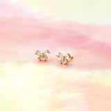 Butterfly Crystal Marquis Stud Earrings