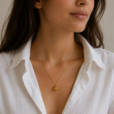 Citrine Round Bead Necklace
