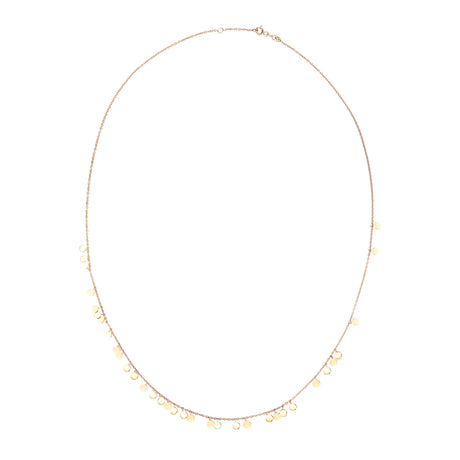 Kismet by Milka 14k Rose Gold Liberty Shaker Slim Chain Necklace