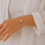 Raw Amazonite Chain Bracelet