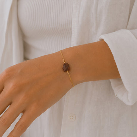 Raw Tiger's Eye Chain Bracelet