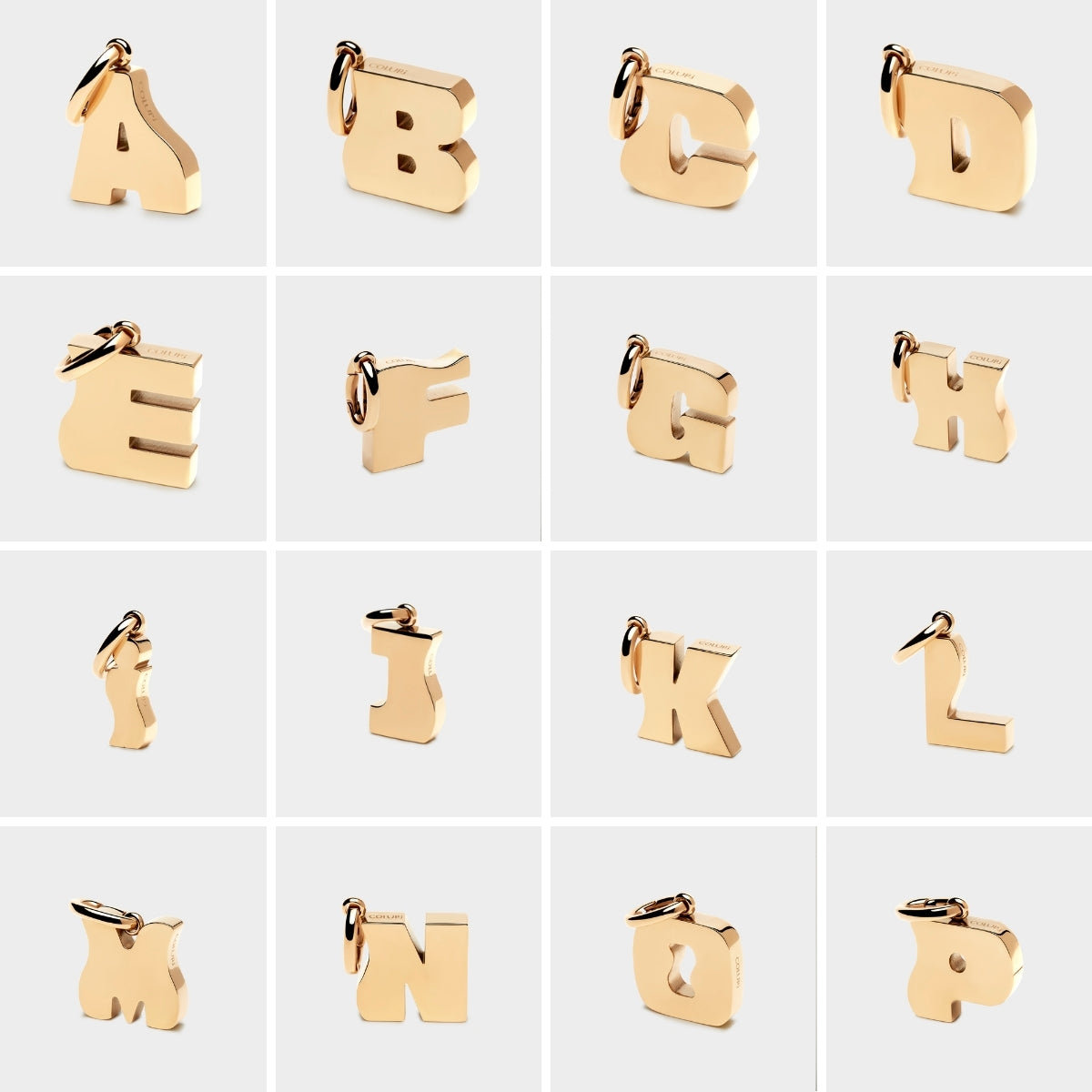 Gold Letter Charm