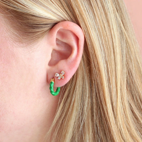 Butterfly Crystal Marquis Stud Earrings