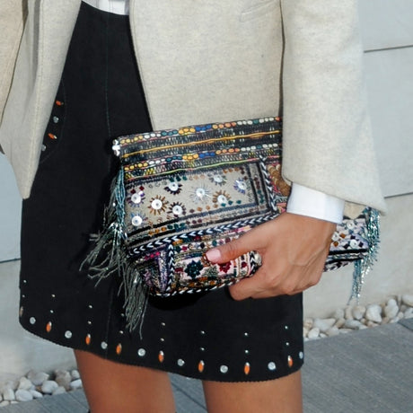 Sarah's Bag Bedouin Metallic Grace Clip Bag