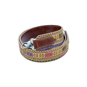 Inaash Brown Tatreez Bag Strap