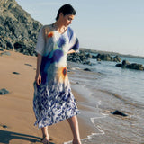Dhara Sheth Ciel and Sand Sheer Long Kaftan