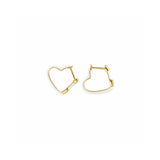 Kris Nations Open Heart Huggie Hoop Earrings