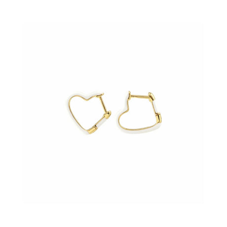 Kris Nations Open Heart Huggie Hoop Earrings