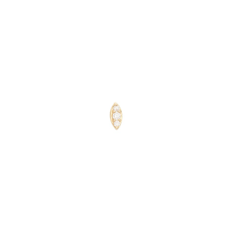 Buy Alexa Jewelry 18k Gold Marquise Stud Earring with White Diamond Online for Women | Free 3-Hour Delivery in Dubai | Boom & Mellow UAE