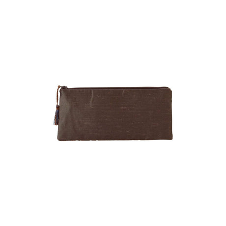 Brown Tatreez Zip Pouch