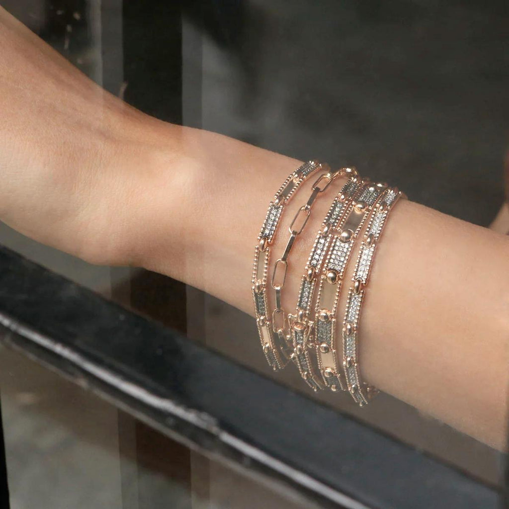 Kismet by Milka Skinny Beads Pave Bracelet | Boom & Mellow