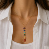7 Chakra Lariat Necklace
