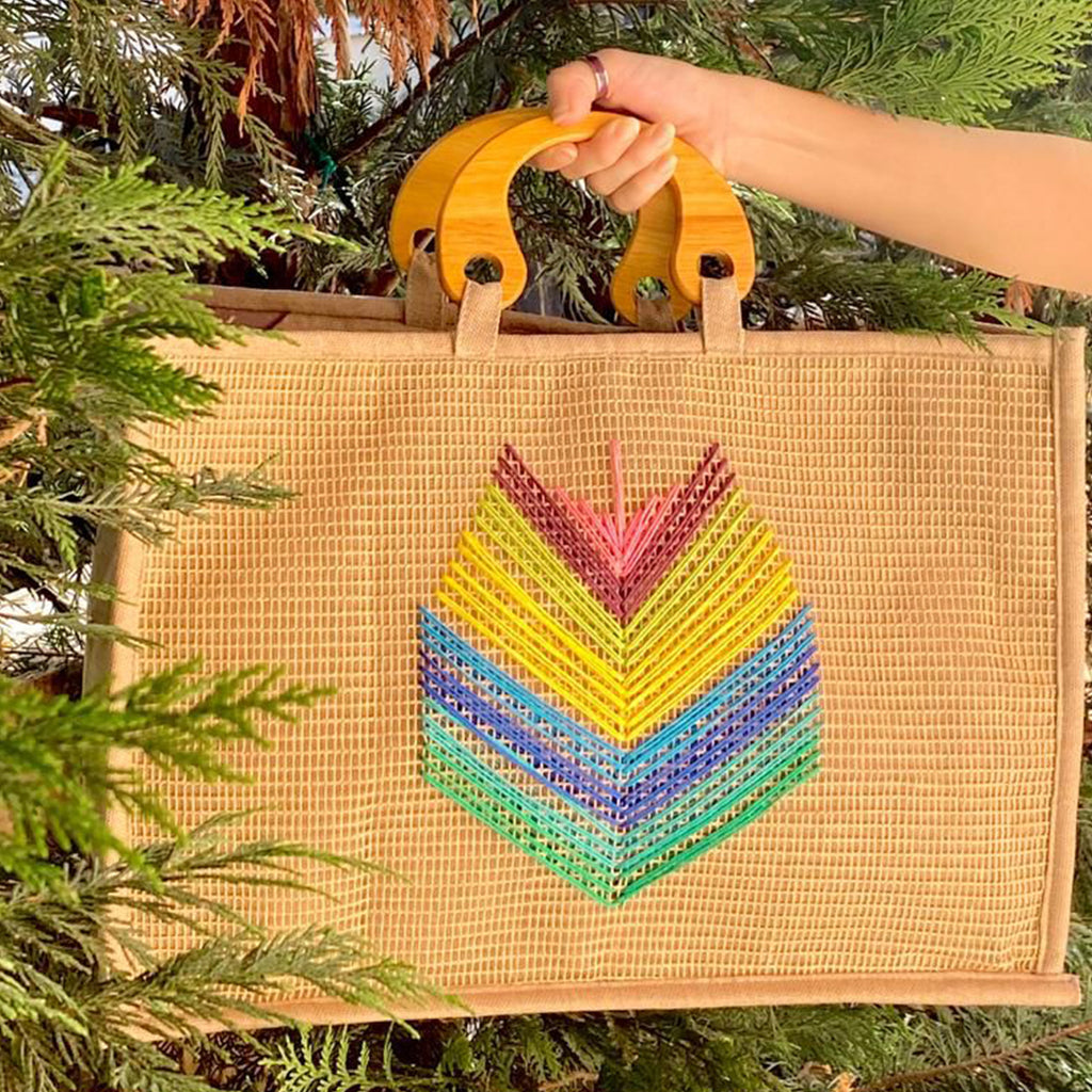 Rachabli Colorful Leaf Bag | Boom & Mellow