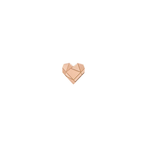 Origami Heart Earring