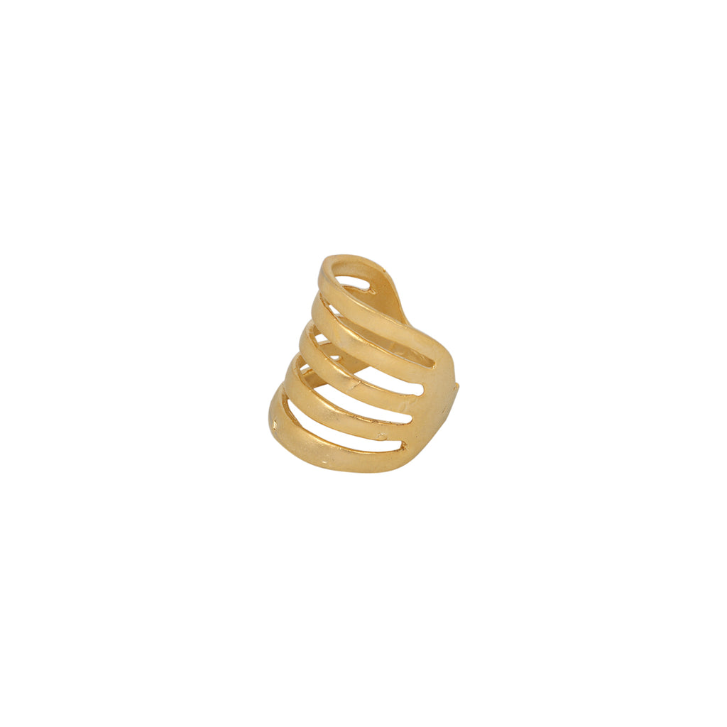You & Eye Layered Gold Tribal Ring | Boom & Mellow