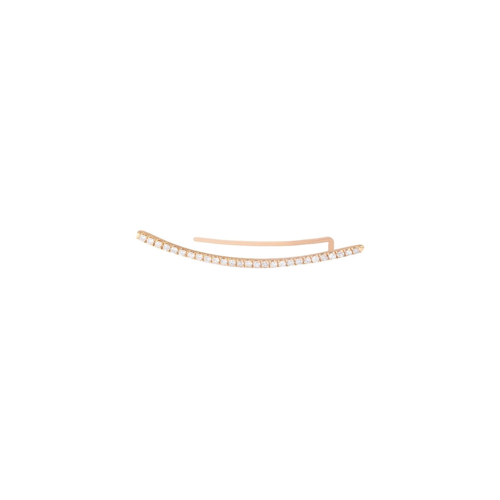 Griff 18k Gold Linear Arc Earring | Boom & Mellow