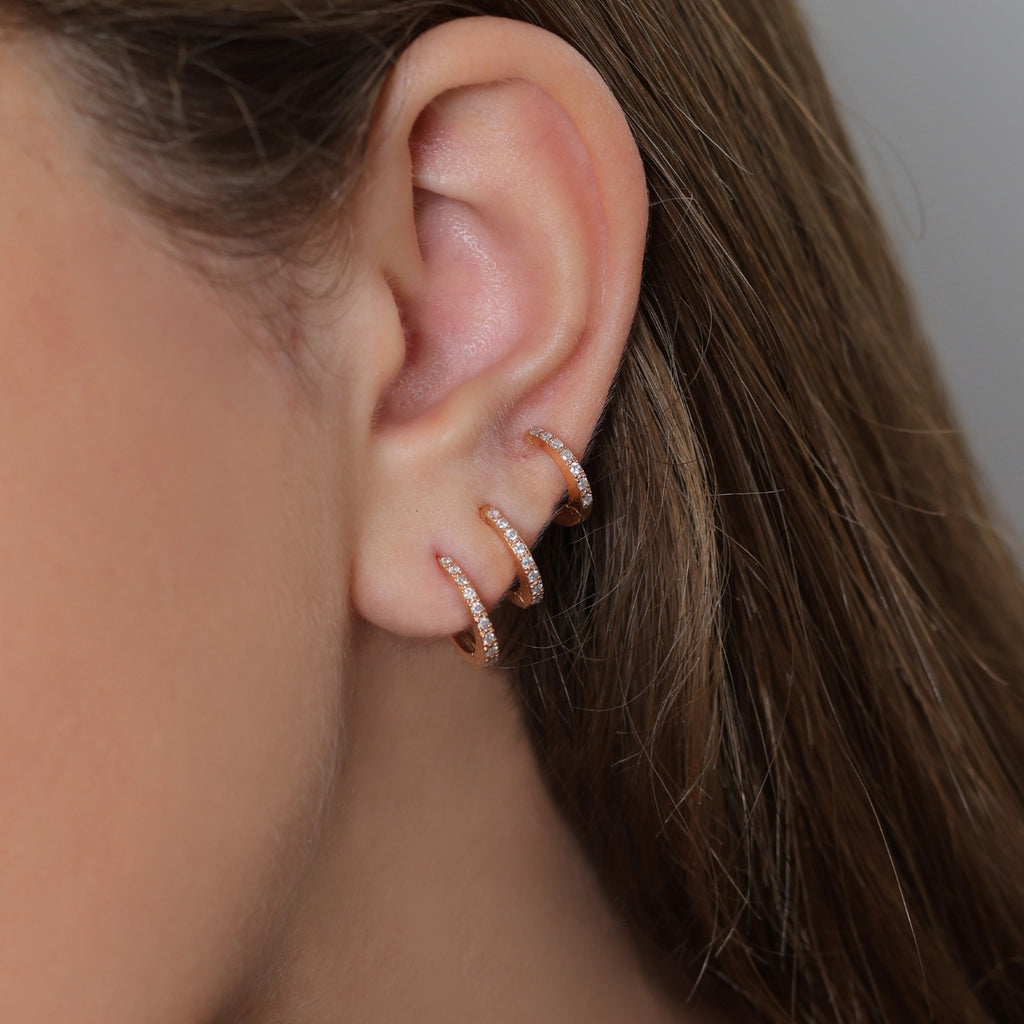 Griff 18k Gold Triple Hoops Earring | Boom & Mellow
