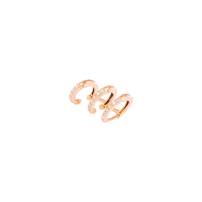 Griff 18k Gold Triple Hoops Earring