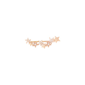 Griff 18k Gold Multi Star Arc Earring