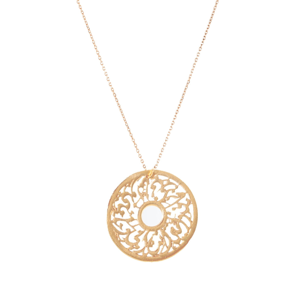 Griff 18k Gold Mum Necklace | Boom & Mellow