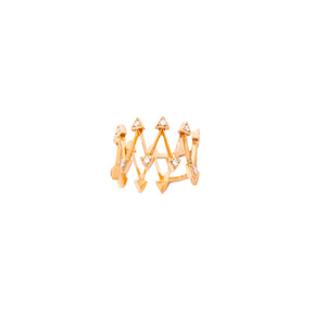 Griff 18k Gold Crown Ring