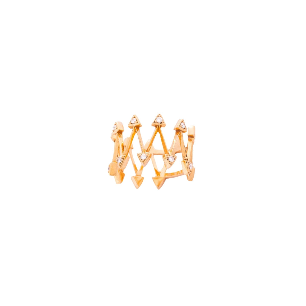 Griff 18k Gold Crown Ring | Boom & Mellow