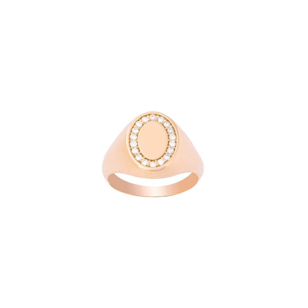 Griff 18k Gold Roi Oval Pinky Ring | Boom & Mellow