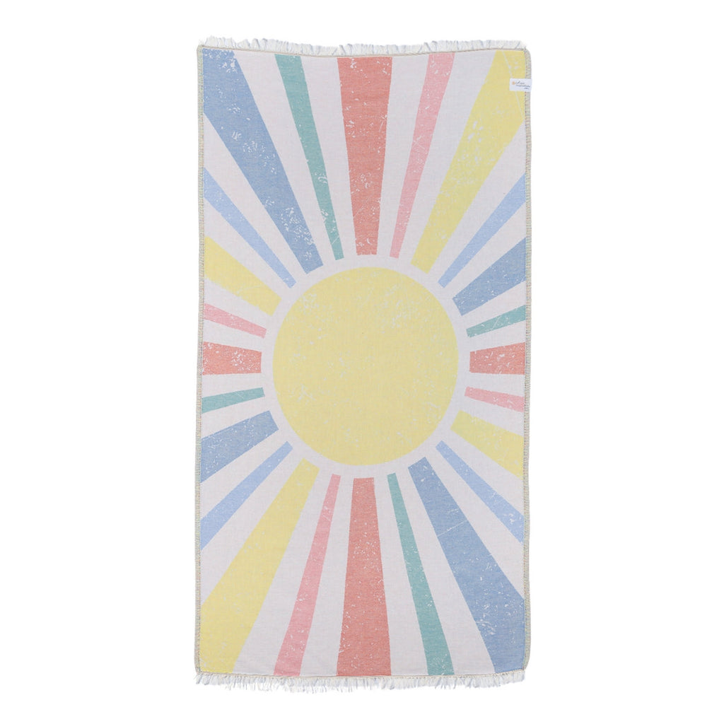 Aria Inspirations Yellow and Red Sun Towel | Boom & Mellow