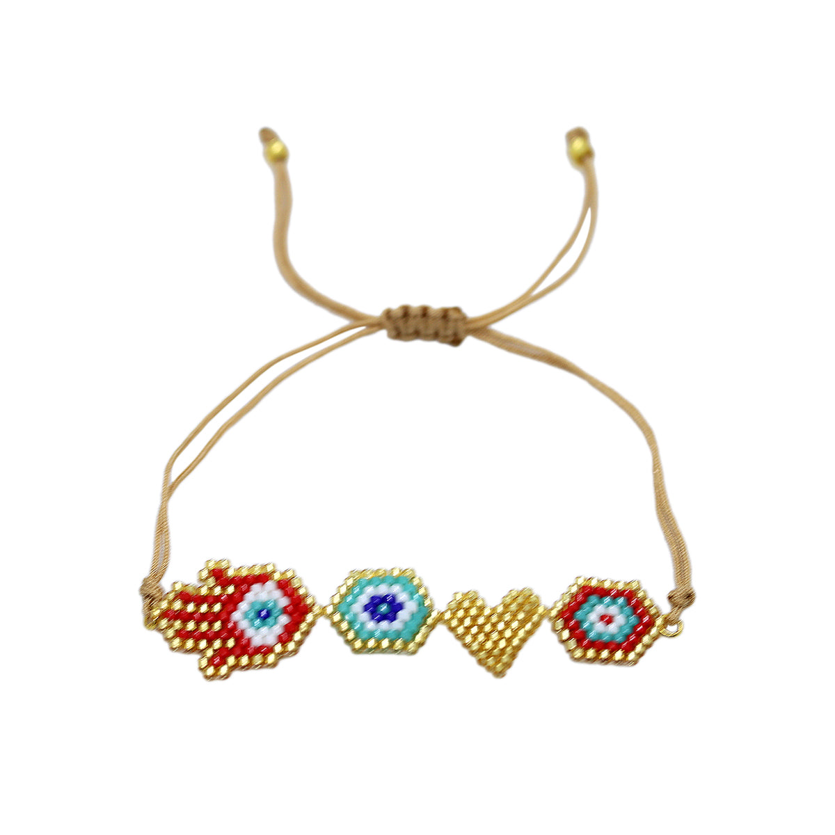 Buy You & Eye Lucky Charms Beads Bracelet Online for Women | Free 3-Hour Delivery in Dubai | Boom & Mellow UAE