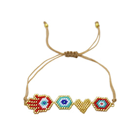 Buy You & Eye Lucky Charms Beads Bracelet Online for Women | Free 3-Hour Delivery in Dubai | Boom & Mellow UAE