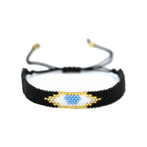 You & Eye Evil Eye Black Beads Bracelet