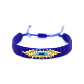 You & Eye Evil Eye Indigo Beads Bracelet