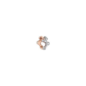 Kismet by Milka 14k Roslow Gold Moss Hoop Earring