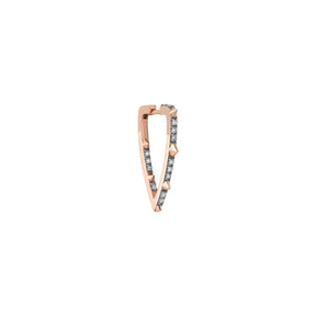 Kismet by Milka 14k Roslow Gold Sheena Hoop Earring