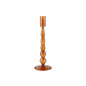 Creative Brands Large Amber Taper Candleholder