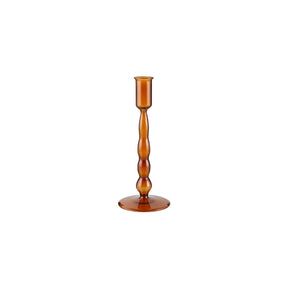 Creative Brands Small Amber Taper Candleholder