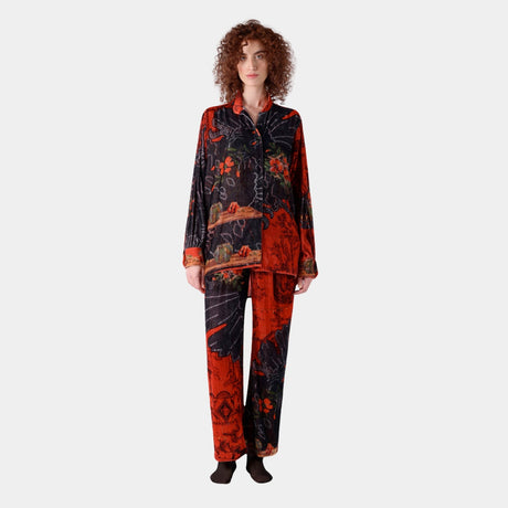 Orange Crush Sleeve Pleat Shirt
