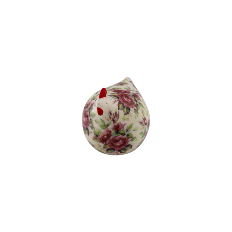 East Gallery Small Red Roses Ceramic Hen Decor