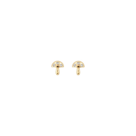 Buy Kris Nations Mushroom Crystal Stud Earrings Online for Women | Free 3-Hour Delivery in Dubai | Boom & Mellow UAE