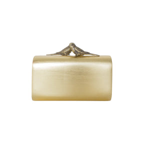 Sarah's Bag Gold Lovers Log Clutch
