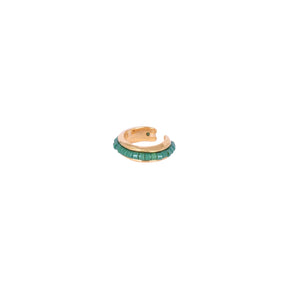 Mishky Metallic Green Cuff Earring