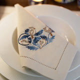 Organiks Plus Blue Birds Table Linen Set of 04