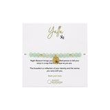 Night Blossom Green Aventurine Yalla Arabic Bracelet