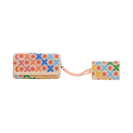 America & Beyond Knots & Petals Wallet With Card Holder