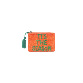 America & Beyond Holiday Spirit Embroidered Pouch