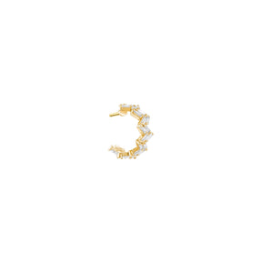 Kefi Jewelry 18k Yellow Gold Diamond Zig Charms Earring